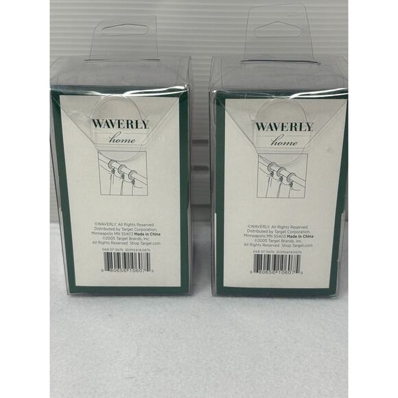 Lot of 2 Waverly Home Small Decorative Drapery Curtain Ring Set of 14 Brown - Picture 3 of 4